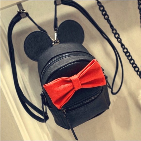 Handbags - MICKEY/MINNIE MOUSE BLACK MINI BACKPACK